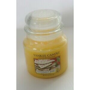 Yankee Candle Peppermint Bark Large Jar 14.5 oz Holiday Christmas Single Wick